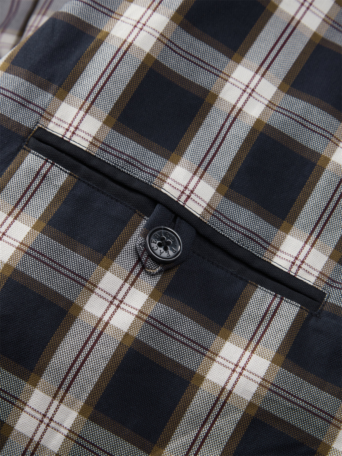 Men's Harrington Jacket with Plaid Lining