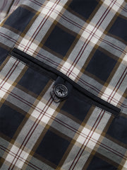 Men's Harrington Jacket with Plaid Lining
