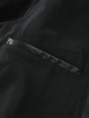 Men's Contrast-Stitch PU Leather Jacket