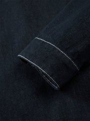 Men's Vintage Contrast Topstitching Denim Jacket