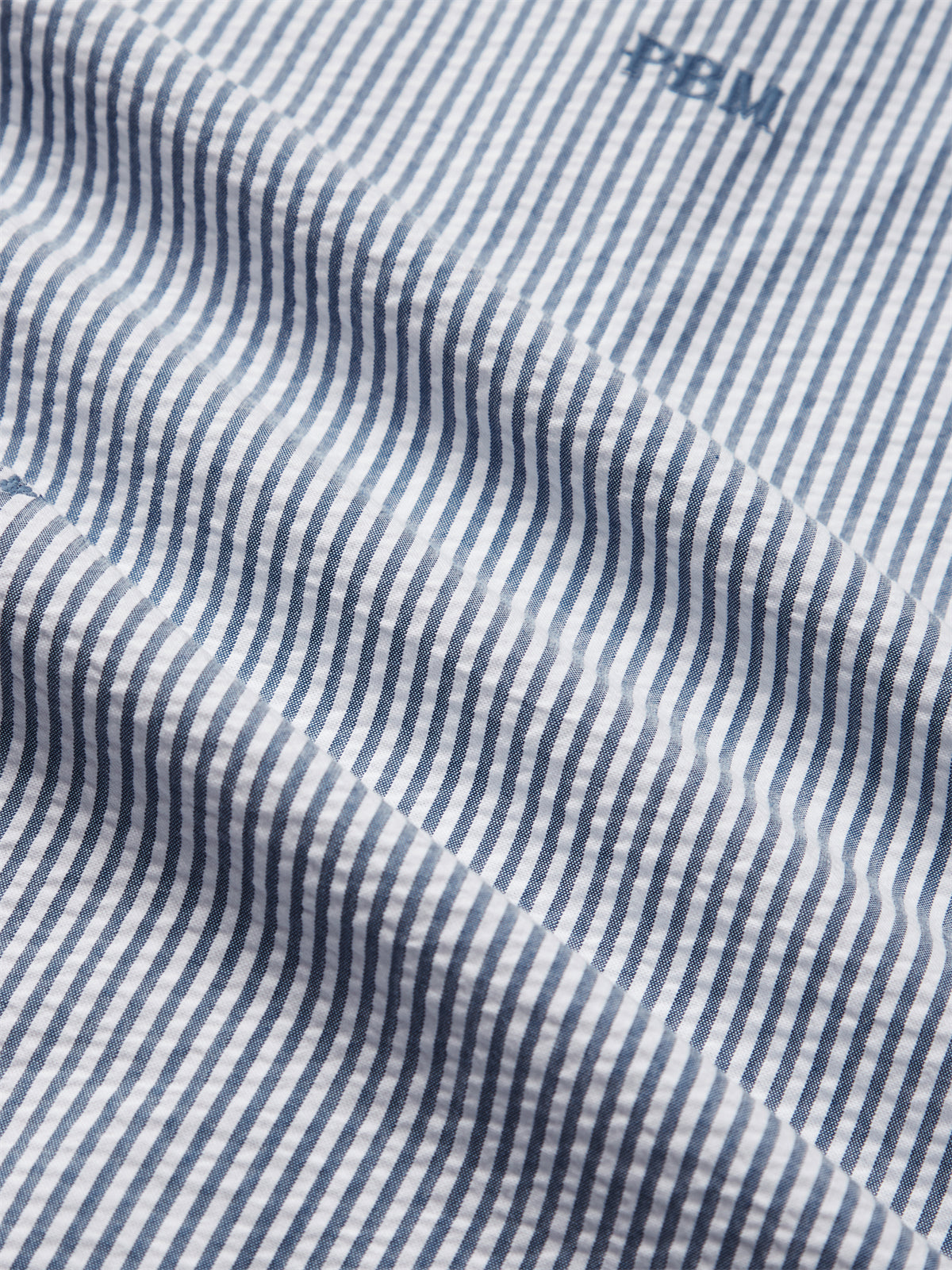 Men's Seersucker Striped Shirt