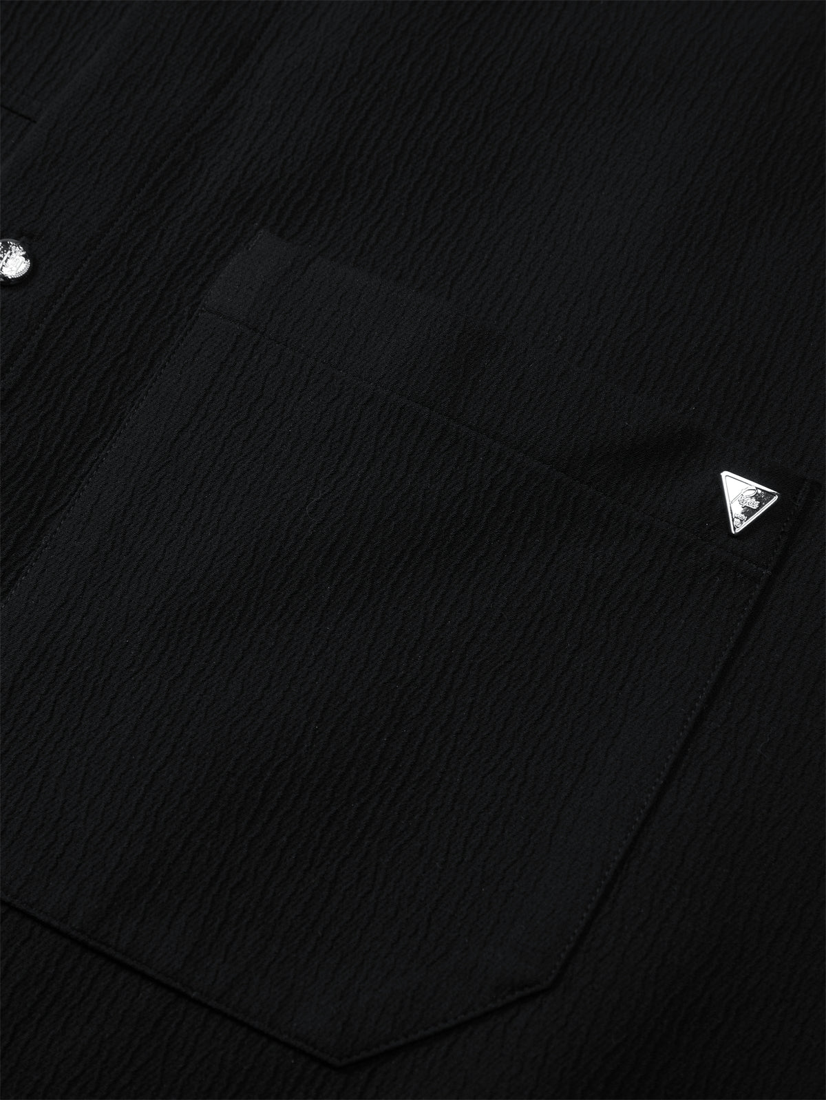Men's Crinkled Texture Structured Shirt