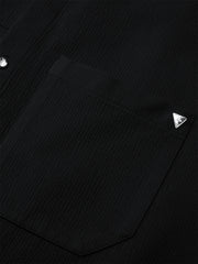 Men's Crinkled Texture Structured Shirt