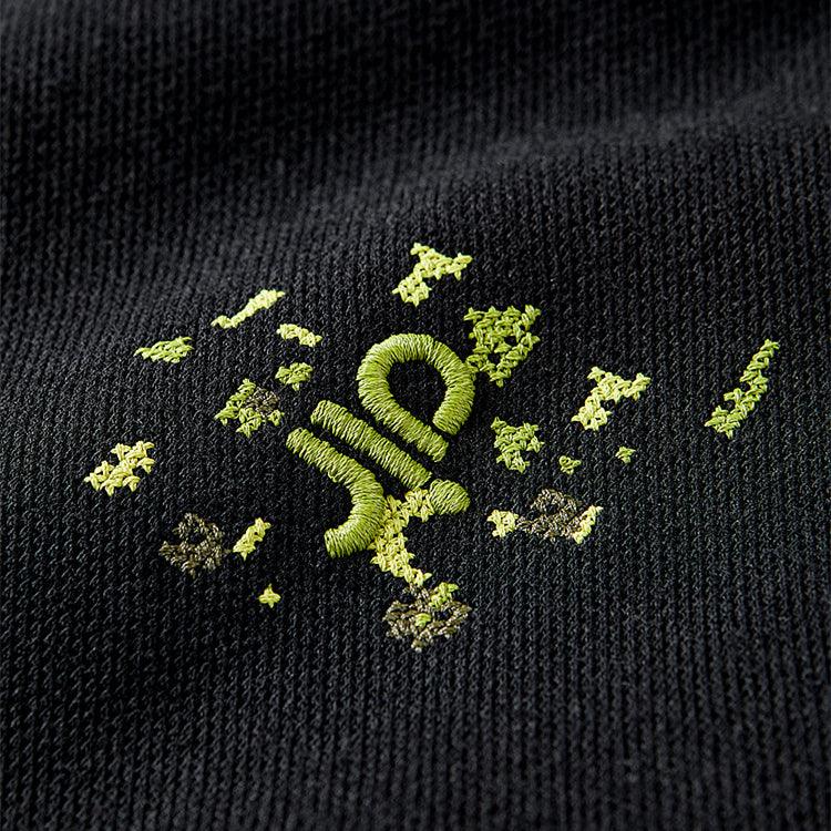 Men's Black Embroidered Sweatshirt