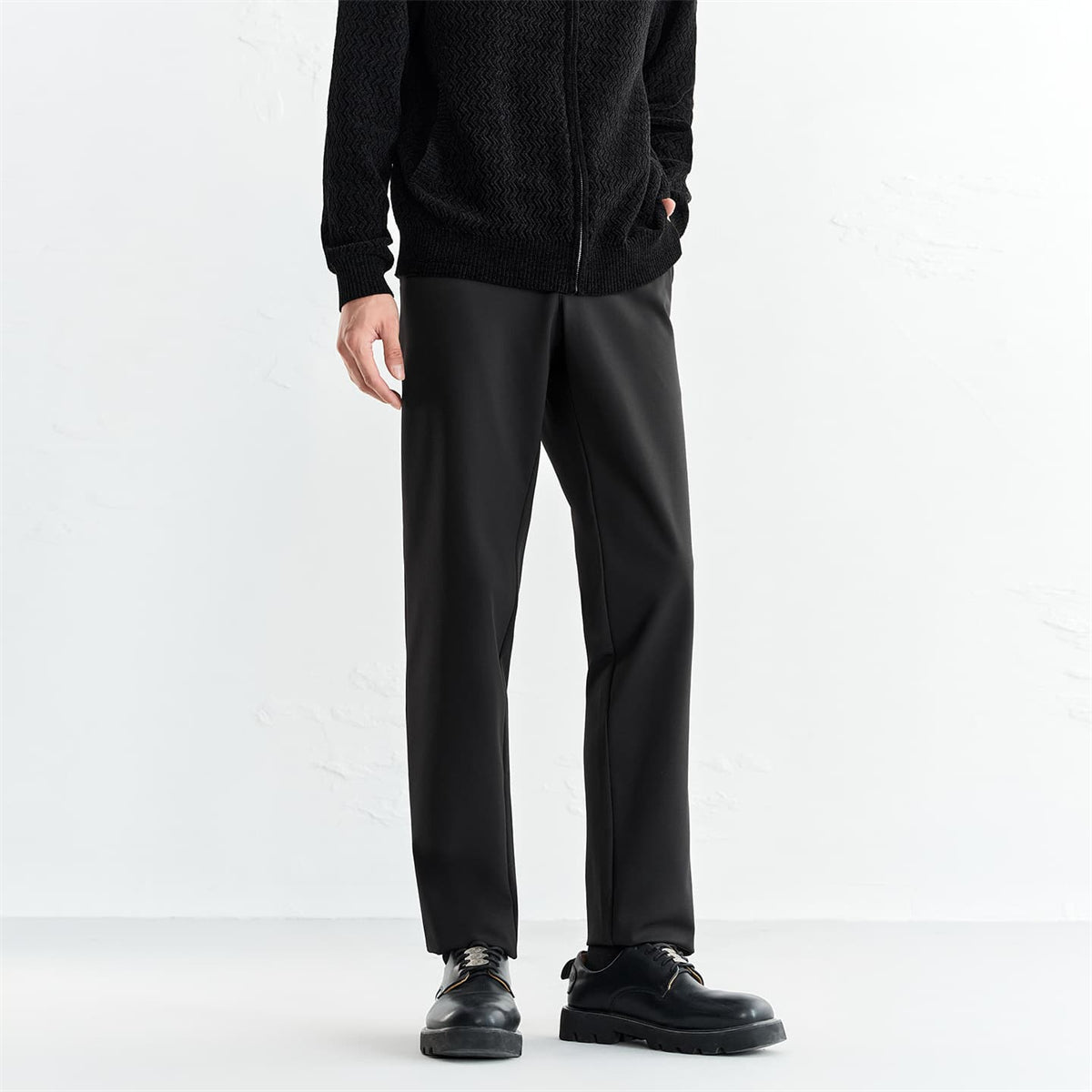 Men's Slim-Fit Stretch Business Trousers