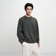 Men's Lurex Wool-Blend Textured Sweater
