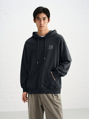 Men's Printed and Embroidered Hoodie
