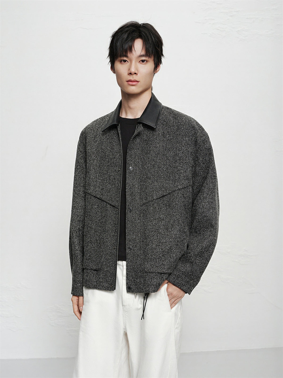 Men's Tweed-Texture Jacket