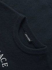 Men's Relaxed Fit Textured Jacquard Sweater