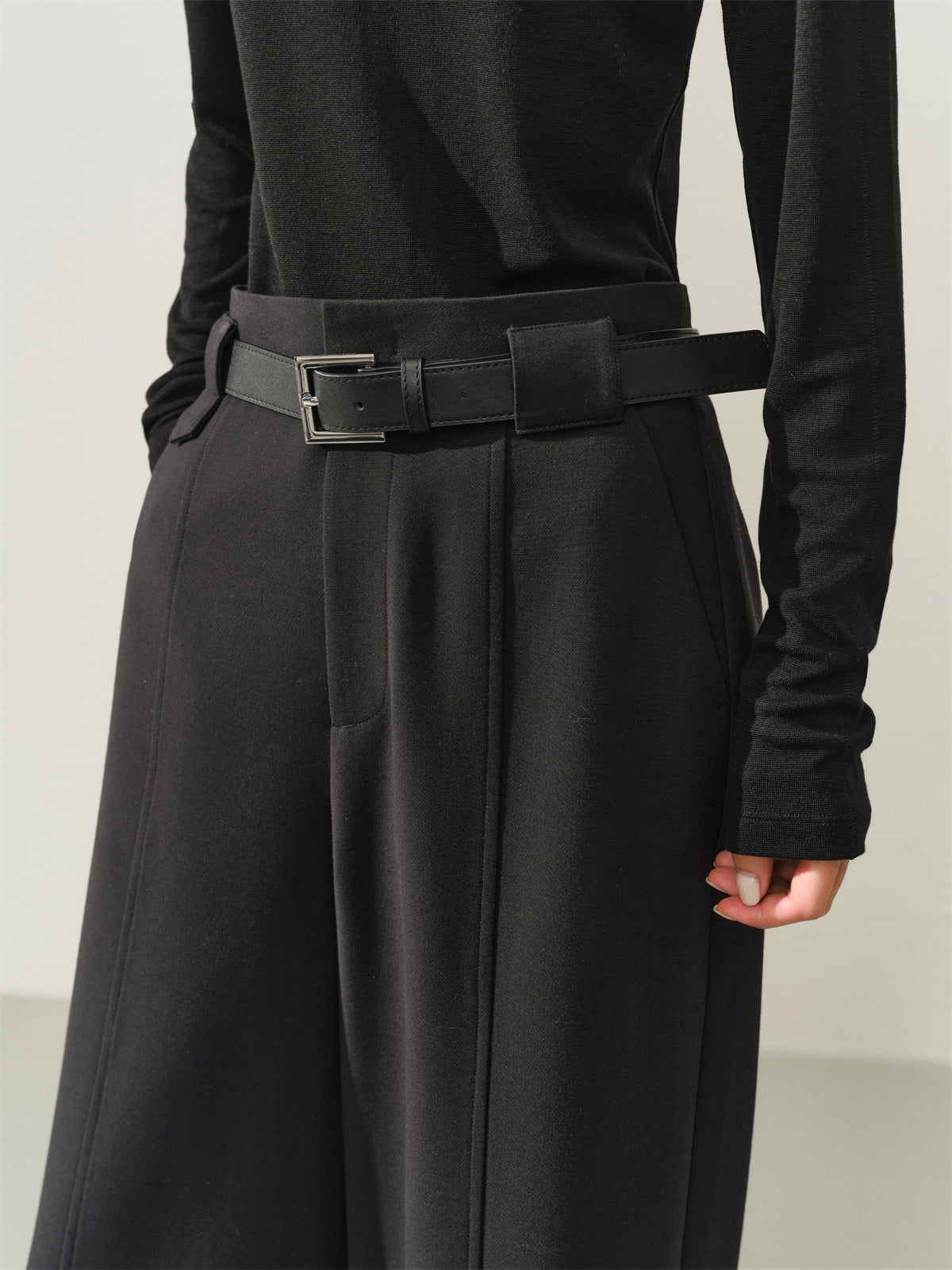 Women's High-Waist Straight-Leg Suit Trousers