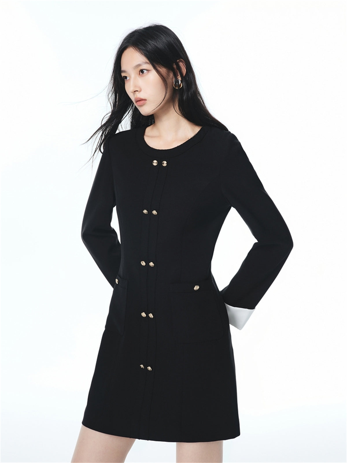 Women's Tweed-Inspired Minimal Dress