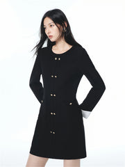 Women's Tweed-Inspired Minimal Dress