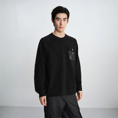 Men's Panel-Patchwork Sweatshirt