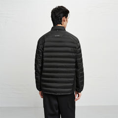 Men's Dual-Fabric Quilted Puffer Jacket