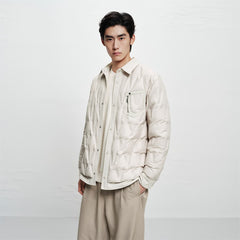 Men's Lightweight Goose Down Shirt Jacket