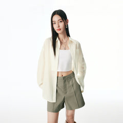 Women's Deconstructed Textured Shirt