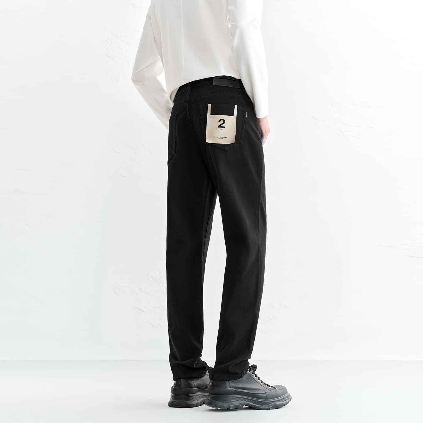 Men's Wool-Blend Slim Jeans