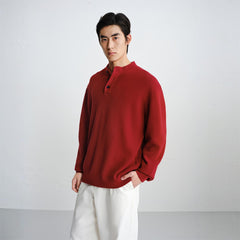 Men's Wool Henley Sweater