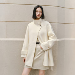 Women's Double-Face Wool Robe Coat