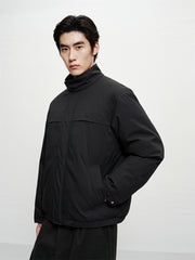 Men's Short Stand-Collar Tailored Down Jacket