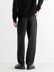 Men's Straight-Leg Textured Sweatpants