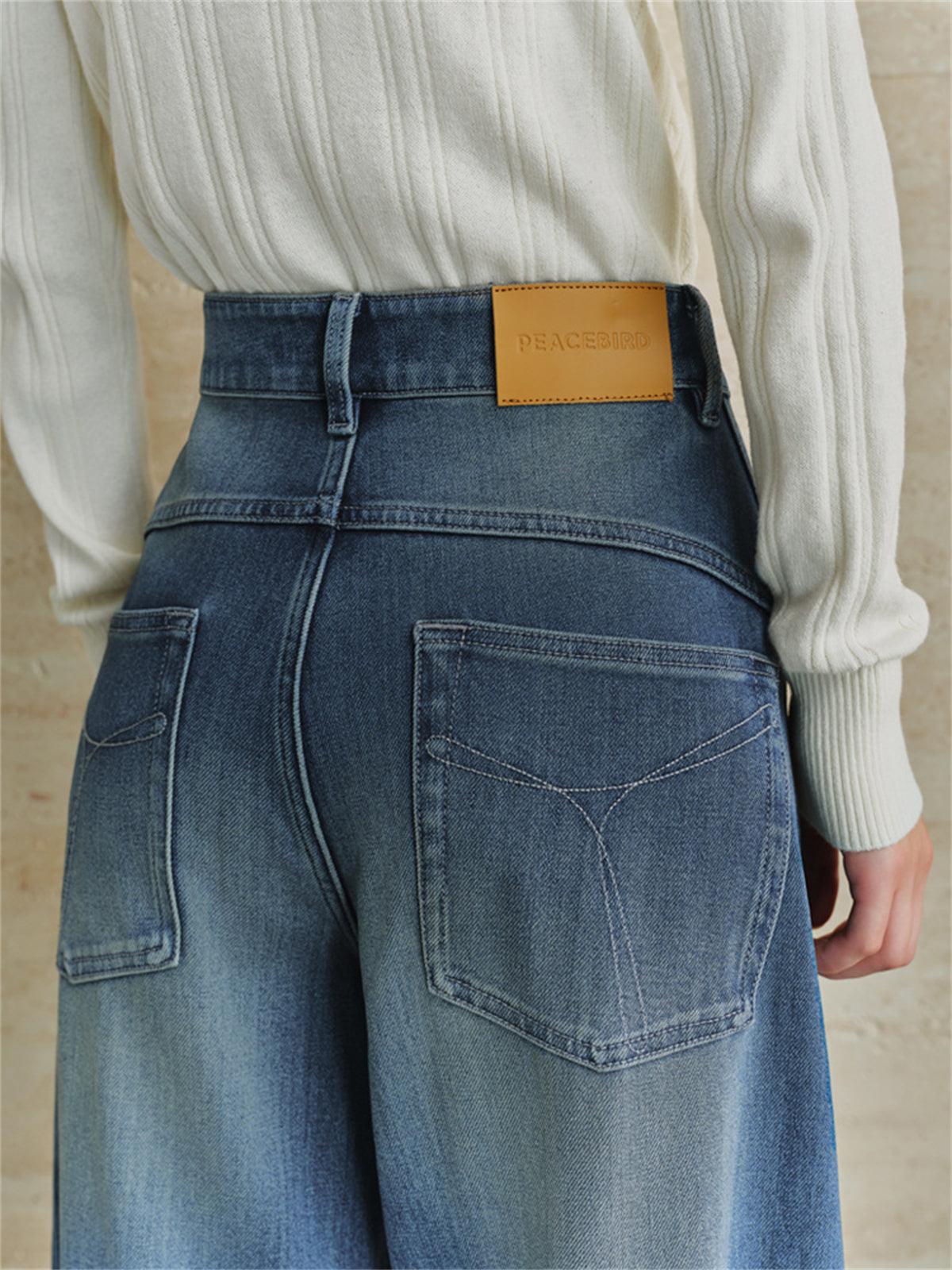 Women's Ombre Wide-Leg Jeans