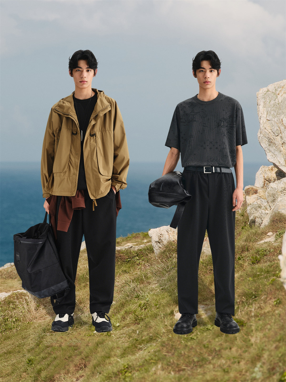 Men's Basic Textured Waffle Pants