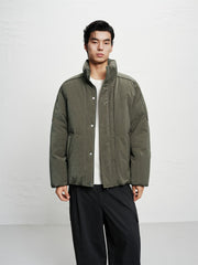 Men's Oversized Stand-Collar Puffer Jacket