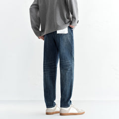 Men's Thermal Washed Tapered Jeans