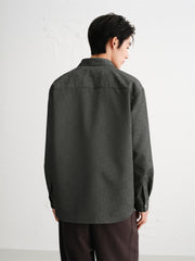 Men's Subtle Patterned Textured Jacquard Shirt