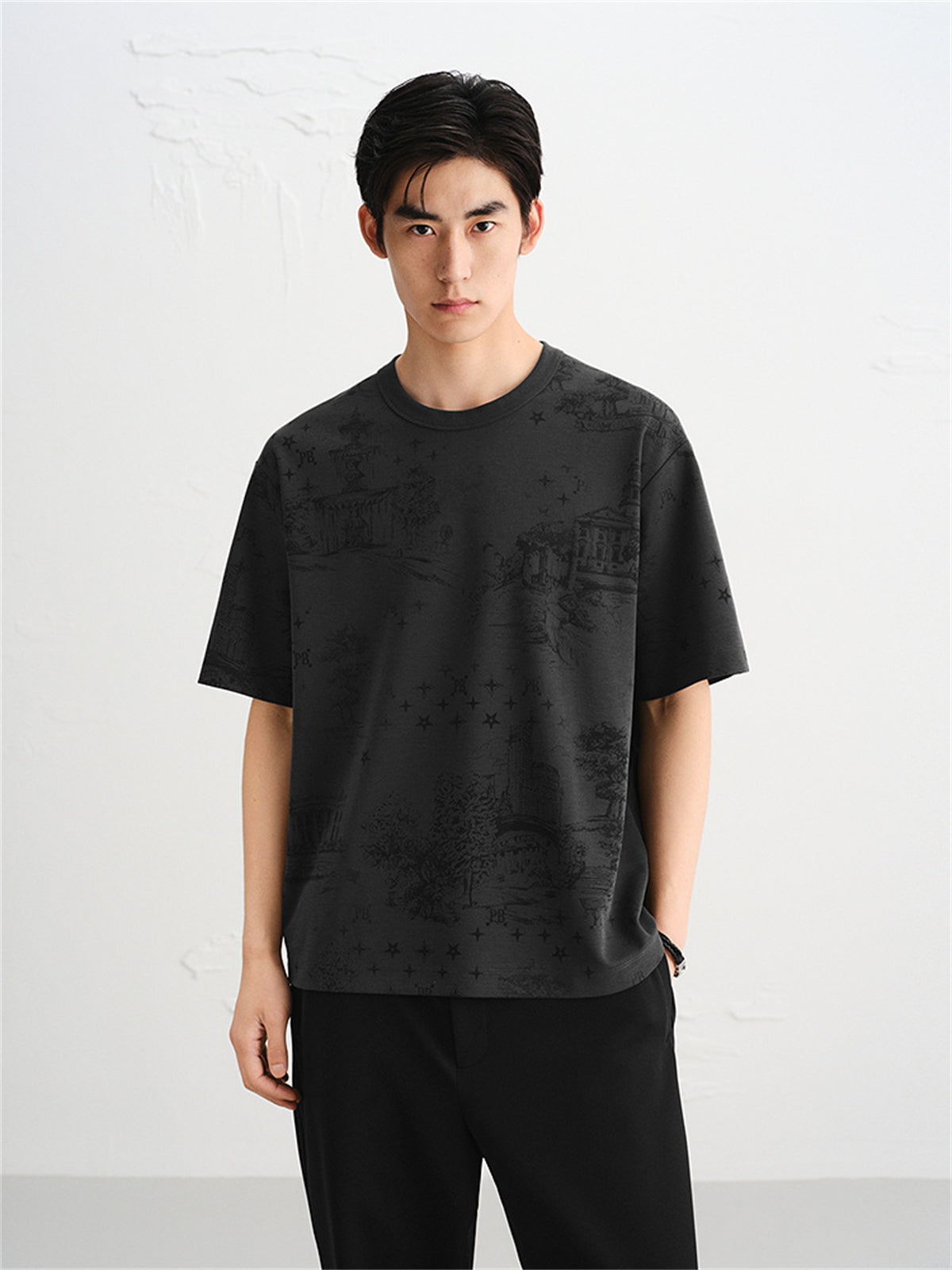 Men's Tonal Allover Print T-Shirt