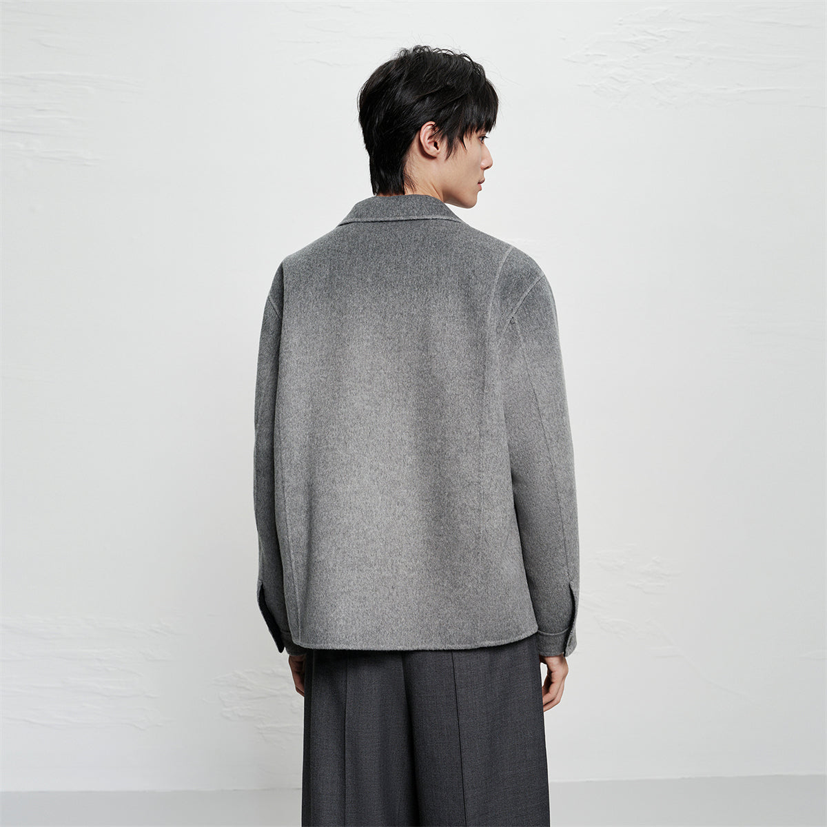 Men's Short Ombre Wool-Blend Jacket