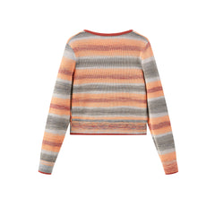 Women's Color Stripe Lyocell Knit Pullover