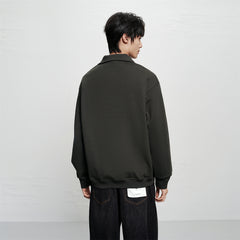 Men's Oversized Basic Pullover Sweatshirt