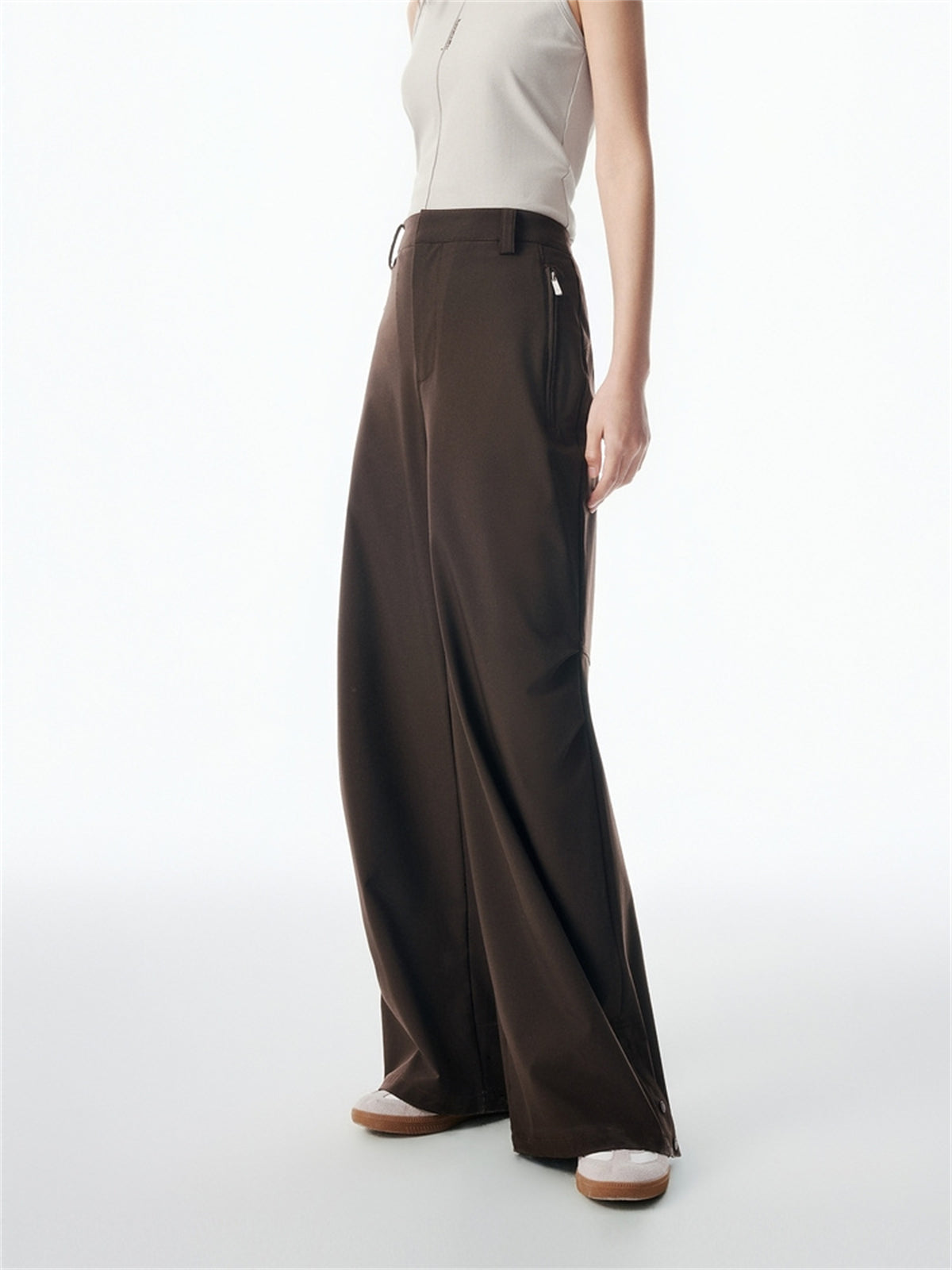 Women's High-Waisted Wide-Leg Pants