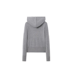 Women's Embroidered Hooded Knit Pullover