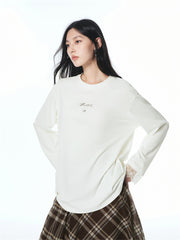 Women's Relaxed-Fit T-Shirt with Lace Panels