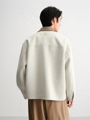 Men's Tweed-Texture Marl Oversized Jacket