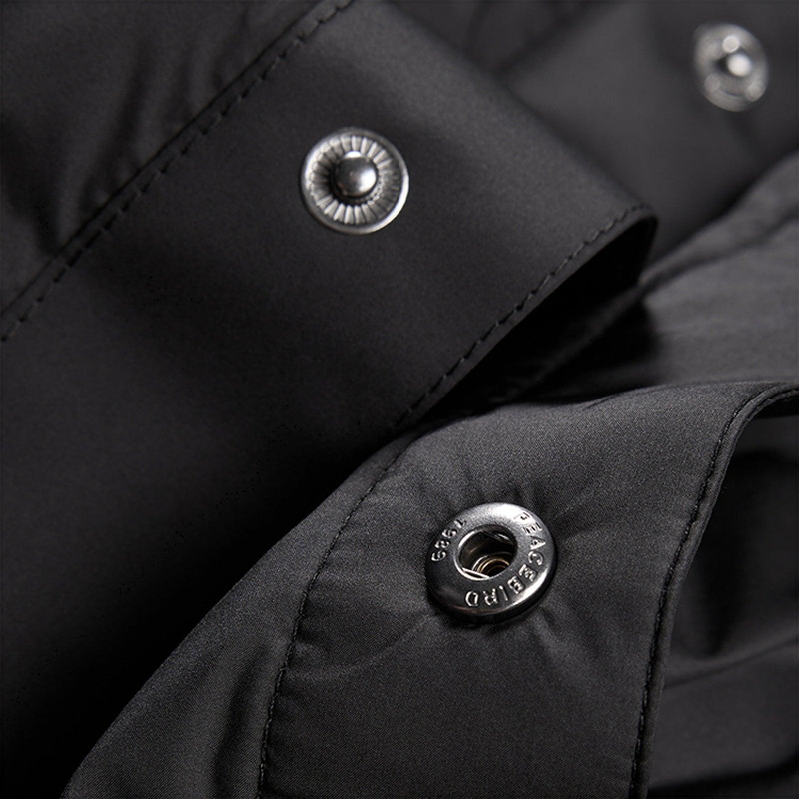 Men's Embossed Goose Puffer Jacket