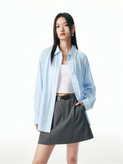 Women's Colorblock Striped Deconstructed Shirt