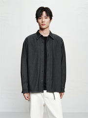Men's Relaxed Contrast-Stitch Shirt