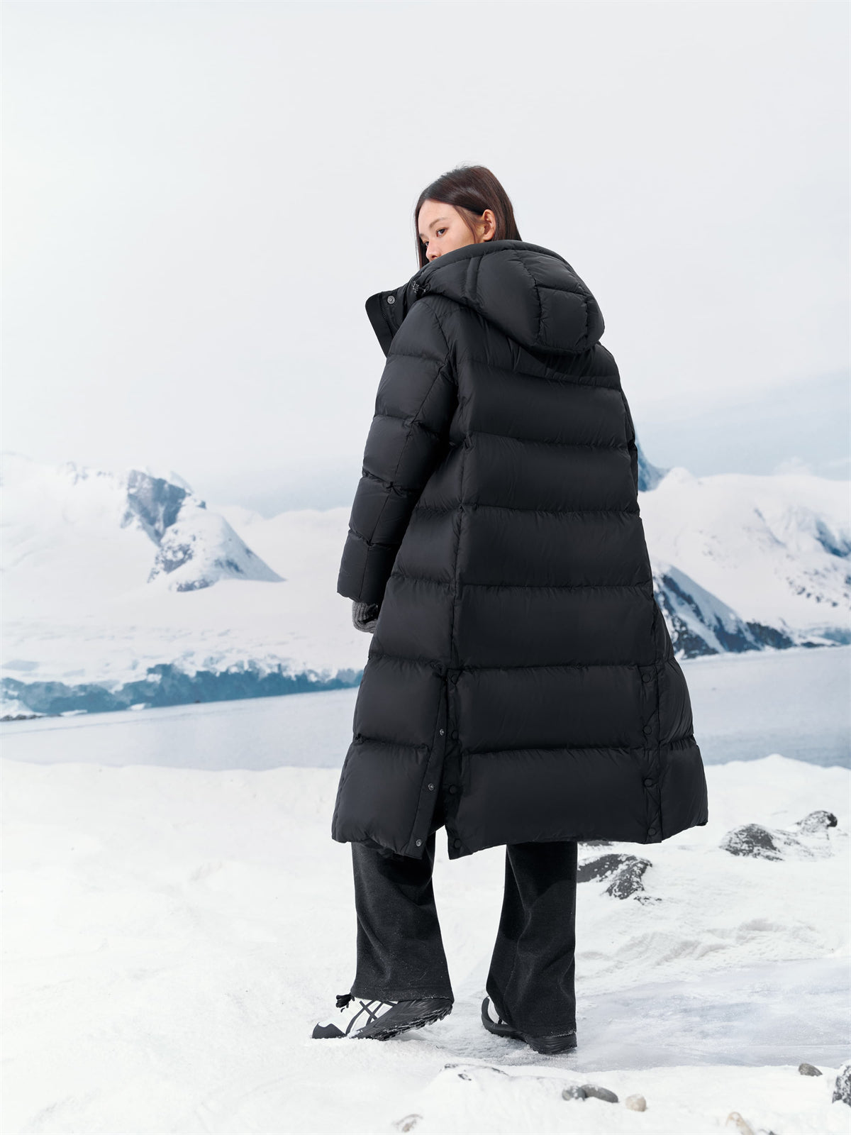 Women's Extra-Long Thermal Goose Down Coat