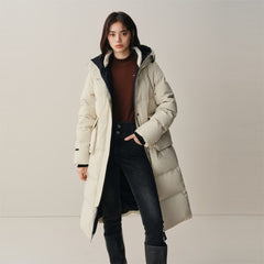 Women's Mid-Length Thermal Triple-Proof Down Coat