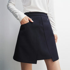 Women's Navy A-Line Mini Skirt