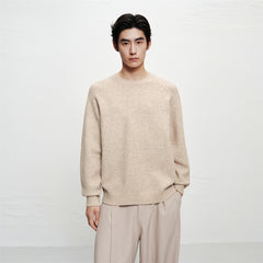 Men's Solid Raglan-Sleeve Sweater