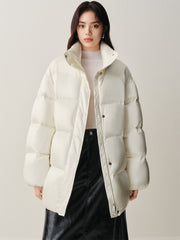 Women's Glossy Belted Thermal Down Jacket