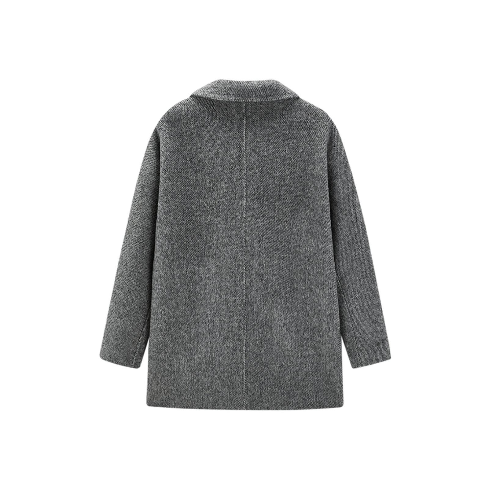 Women's Straight Wool Coat