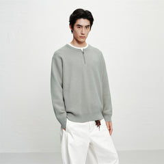 Men's Loose-Fit Pullover Sweater
