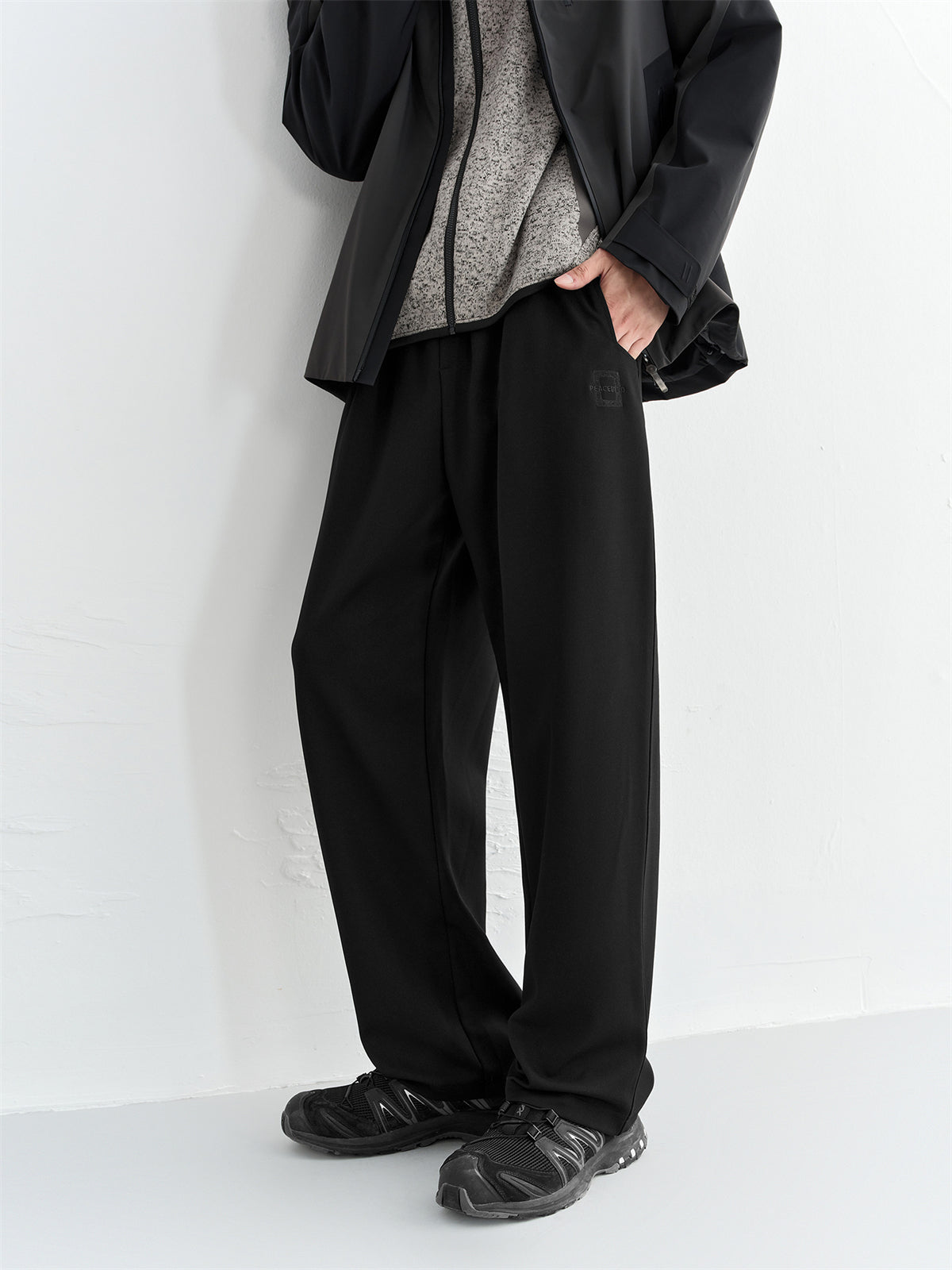 Men's Embroidered Straight-Leg Pants