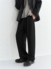 Men's Embroidered Straight-Leg Pants